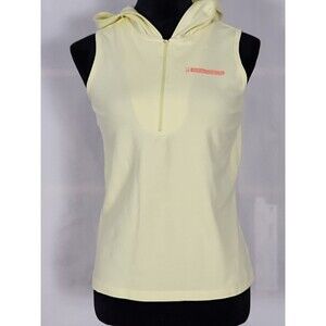 Polo Jeans Co. Ralph Lauren Girls 1/4 Zip Hooded Sleeveless Shirt Size Large